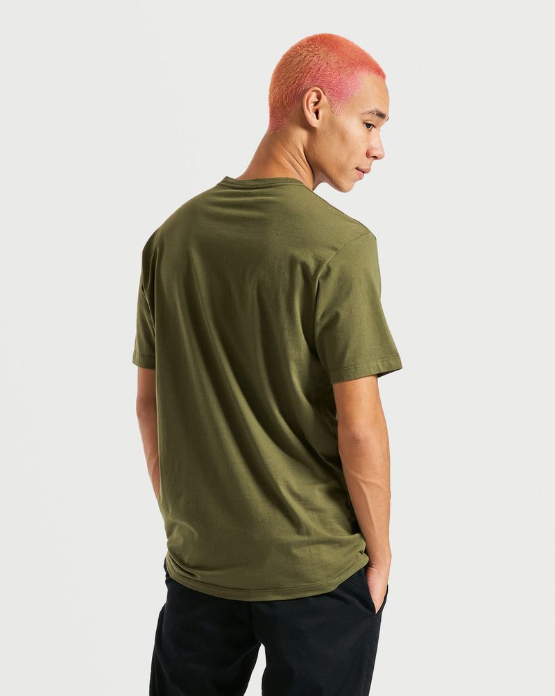Camiseta Volcom Regular Zorn Militar