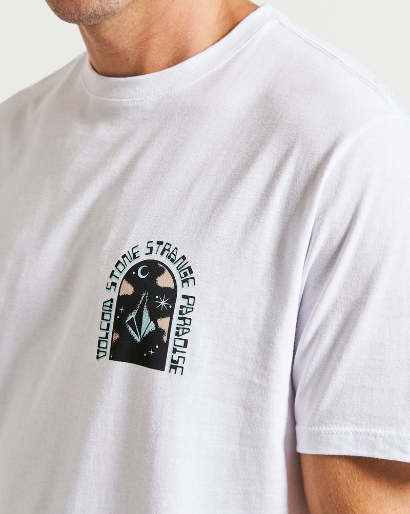 Camiseta Volcom Slim Isle Stone Branca