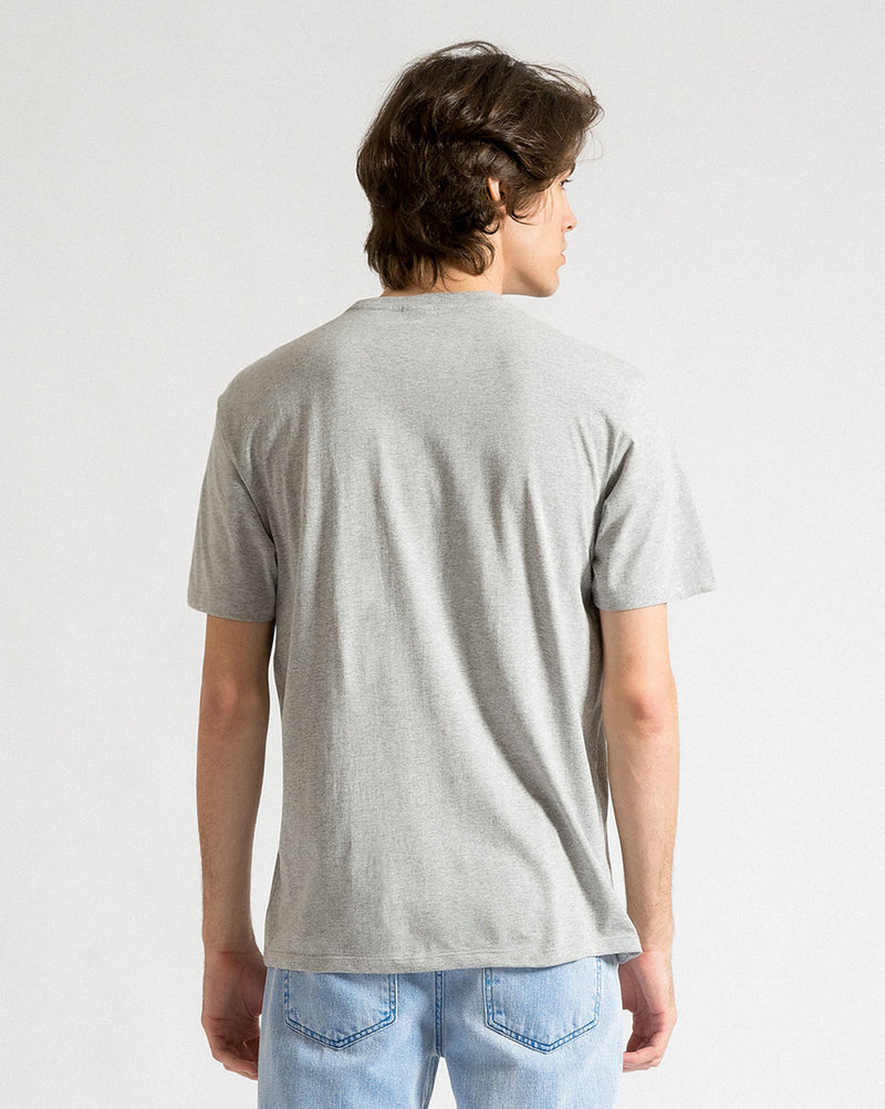 Camiseta Volcom Regular Looper Cinza