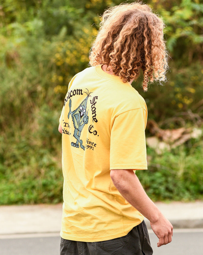 Camiseta Volcom Regular Party Amarela