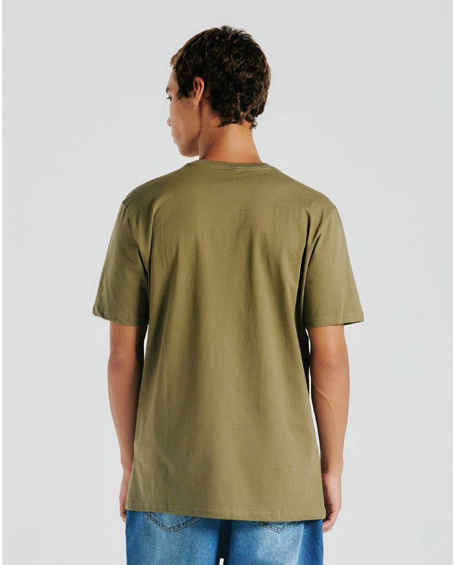 Camiseta Volcom Circle Stone Militar