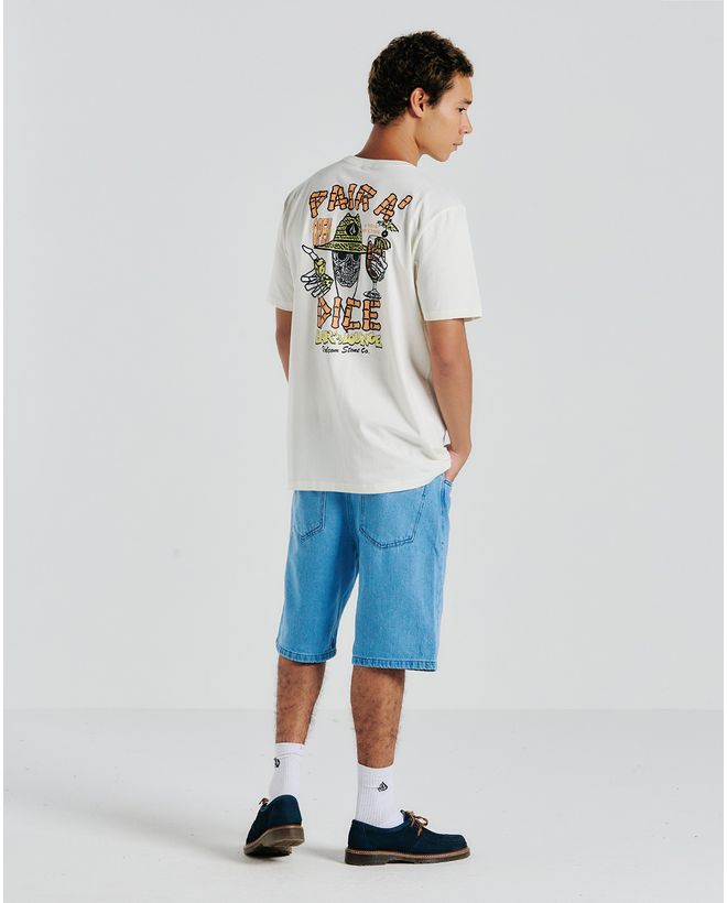 Camiseta Volcom Pair A Dice Off White