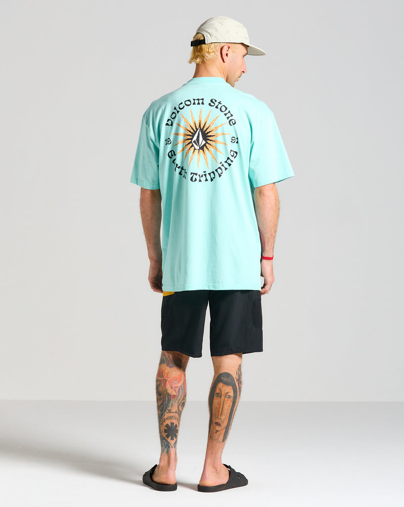 Camiseta Volcom Comfort Scorcho Verde Claro