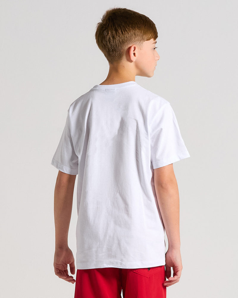 Camiseta Volcom Crisp Stone Juvenil Branca