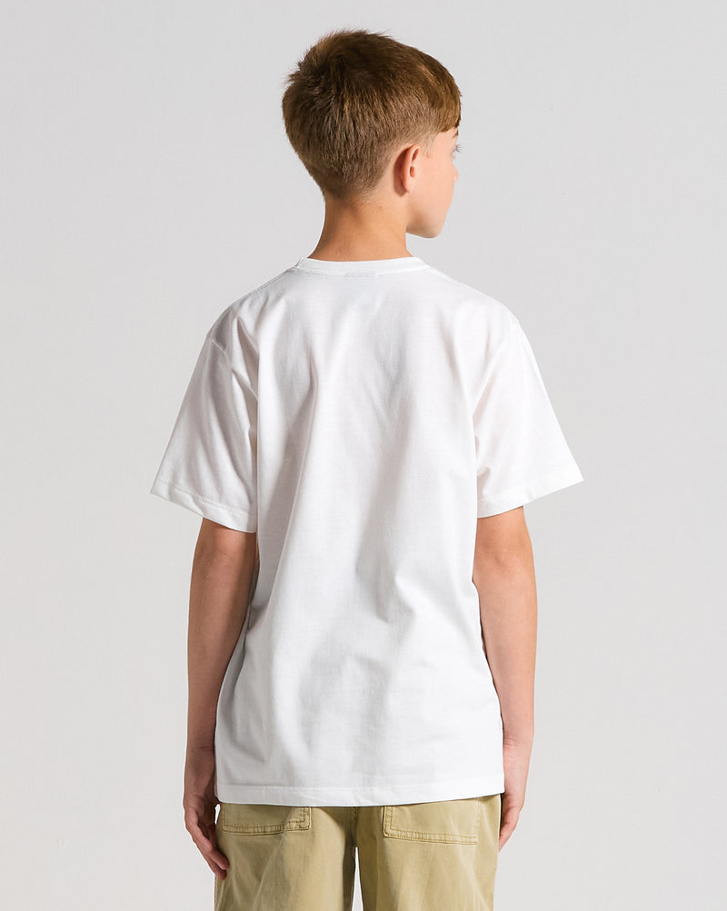 Camiseta Volcom Hypnotix Juvenil Off White