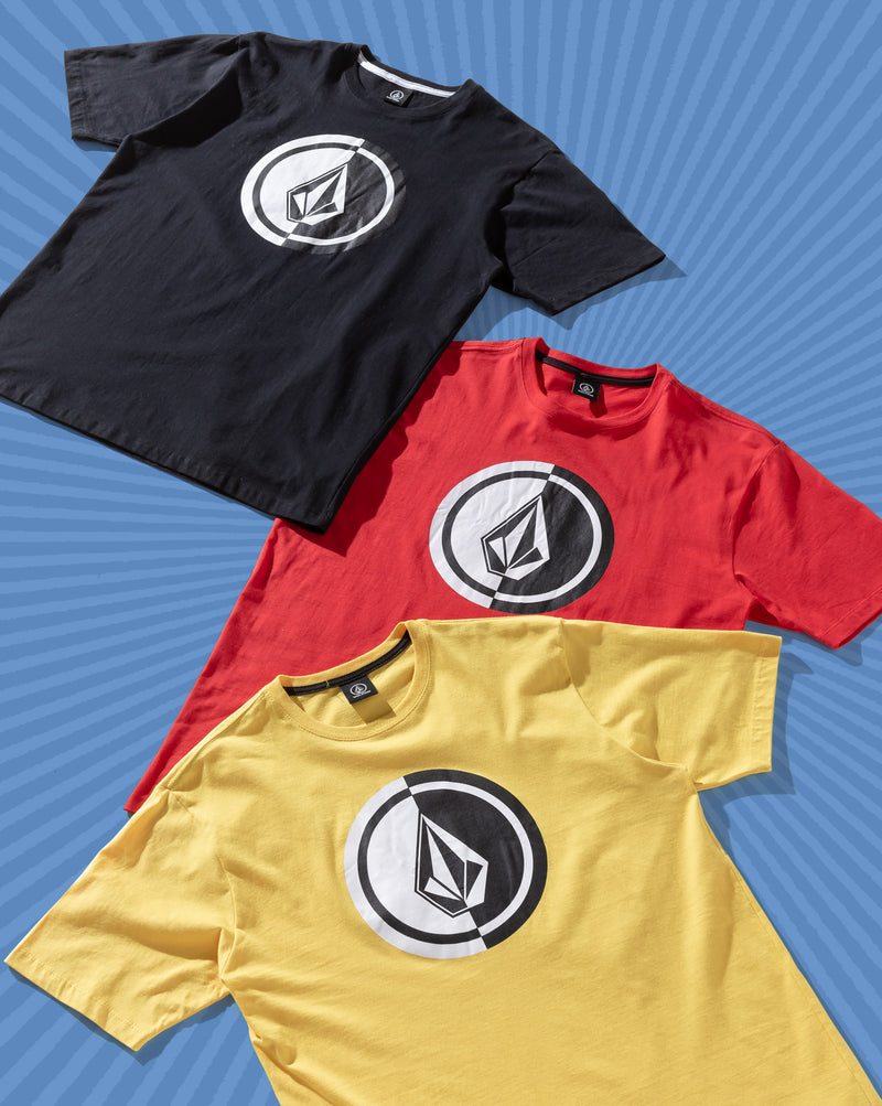 Camiseta Volcom Mega Circle Amarela