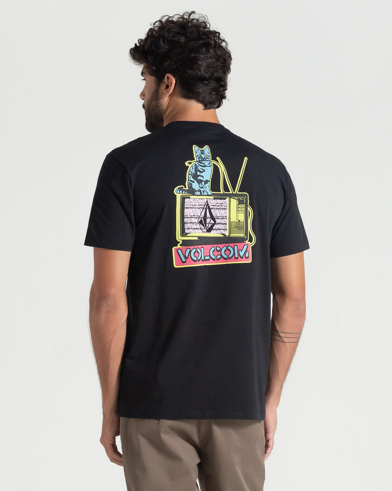 Camiseta Volcom Catv Preta