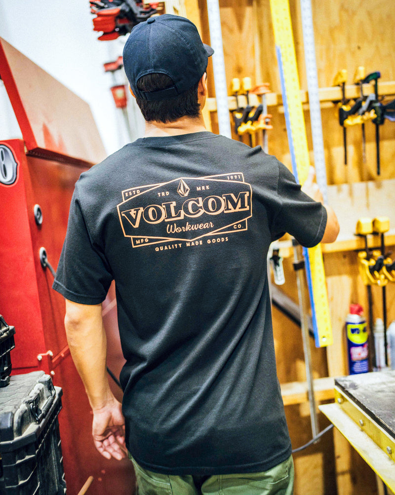 Camiseta Volcom Workwear Union Preta