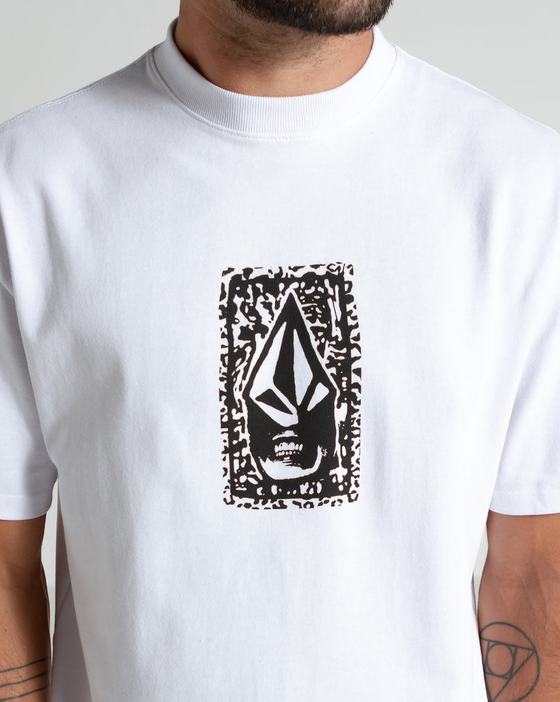 Camiseta Volcom Comfort Stone Face Branca