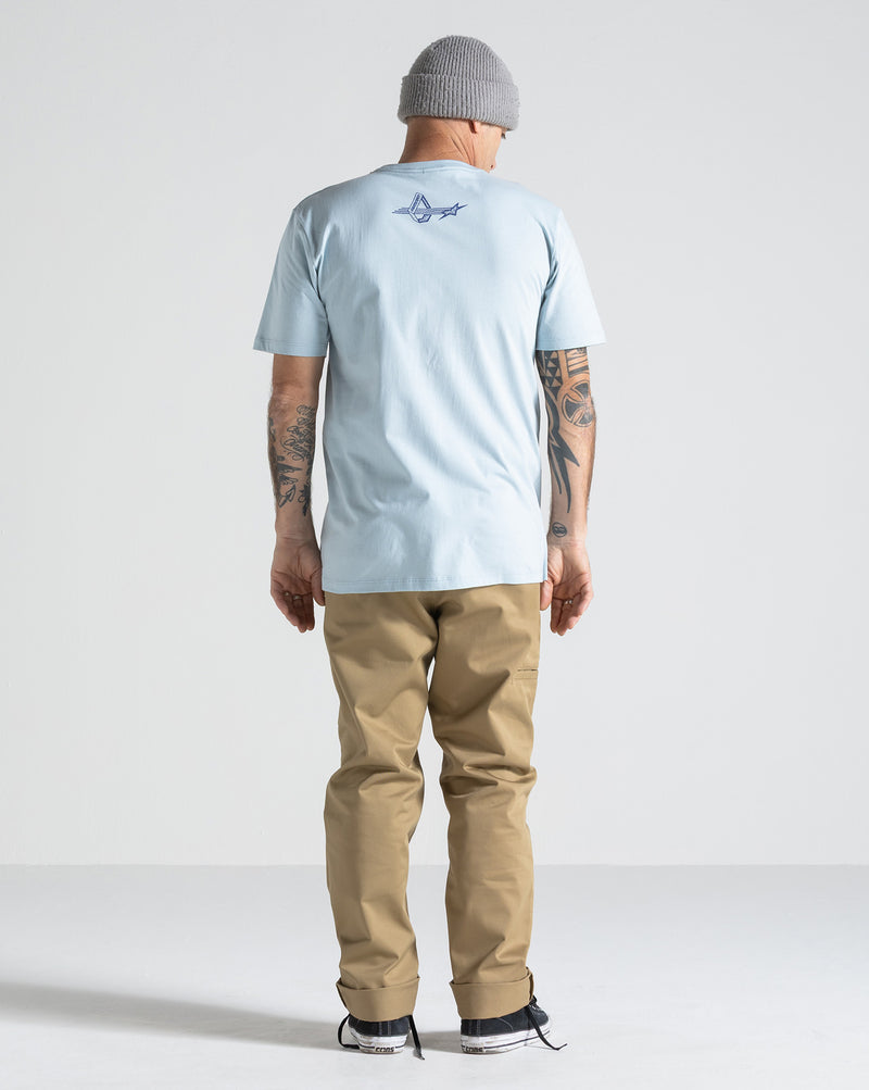 Camiseta Volcom Deserted Azul Claro