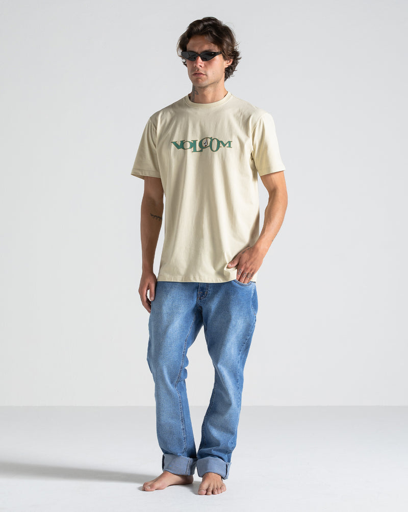 Camiseta Volcom Skidder Bege