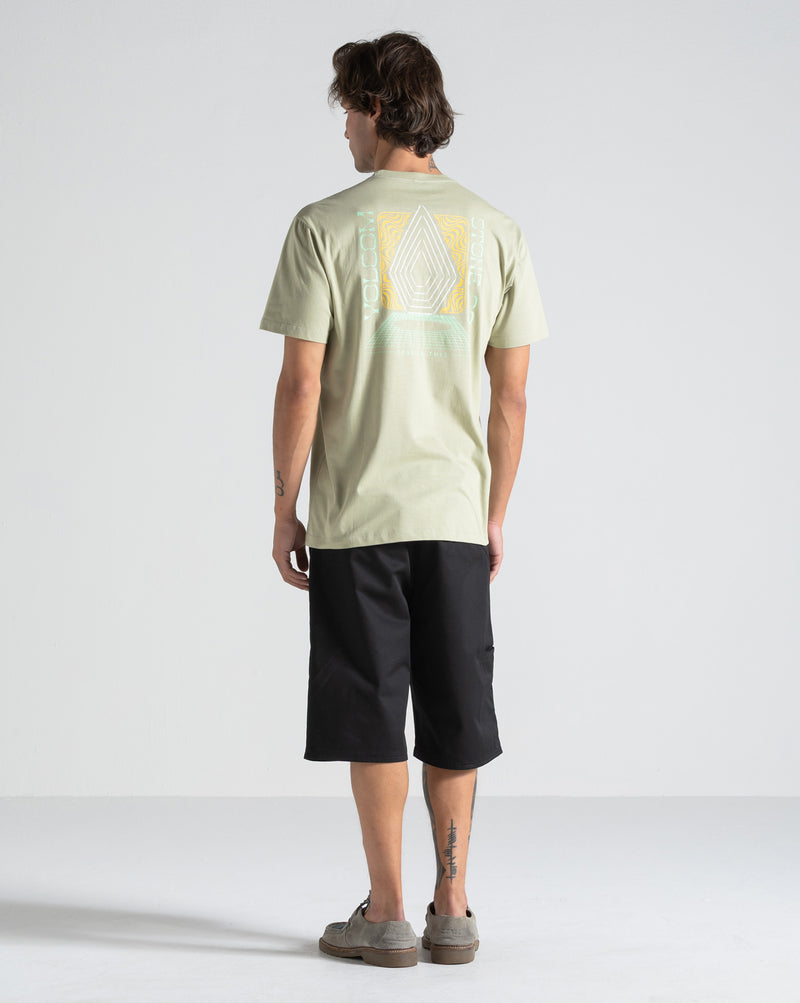 Camiseta Volcom Plated Verde Clara