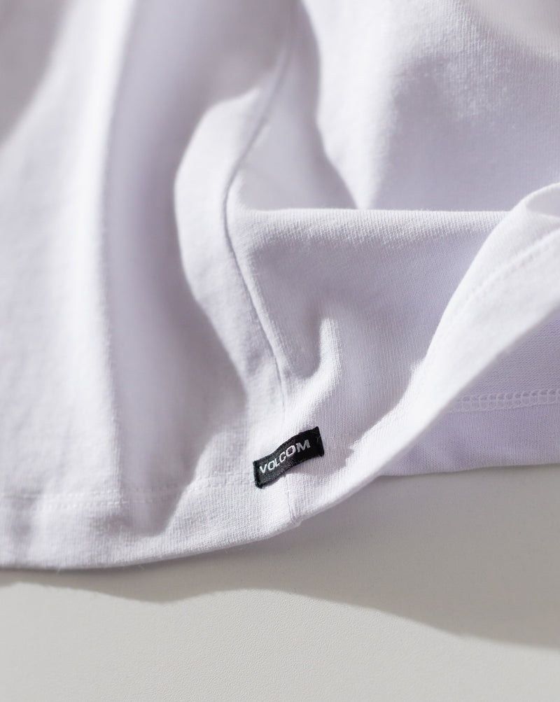 Camiseta Comfort Fit Volcom Snake Peace Branca