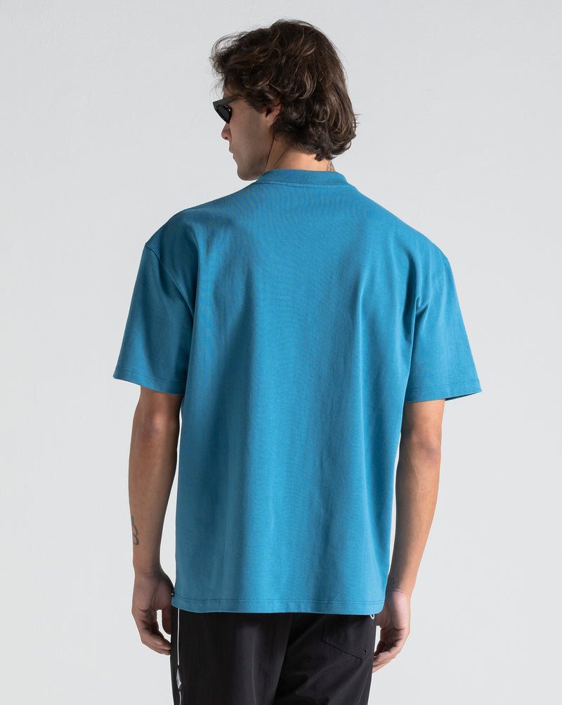 Camiseta Comfort Fit Volcom Stone Face Azul