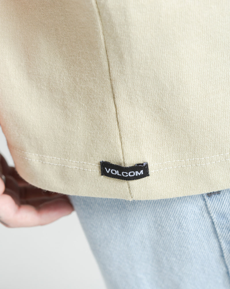 Camiseta Comfort Fit Volcom Stone Face Bege