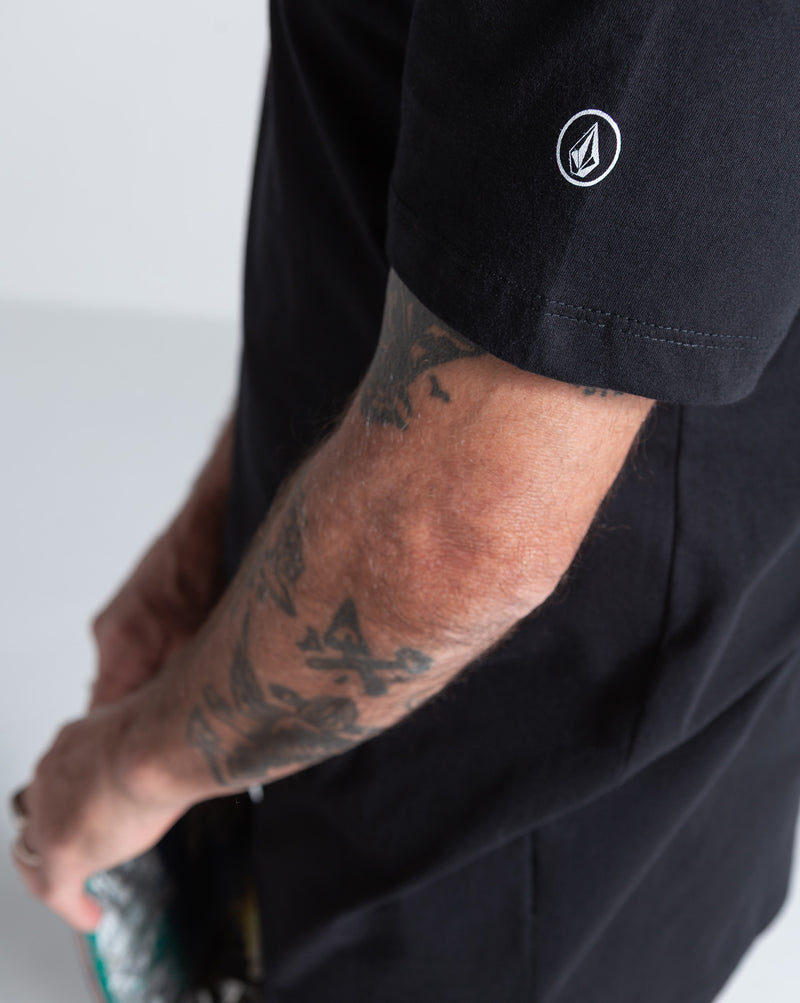 Camiseta Regular Volcom Solid Stone Preta