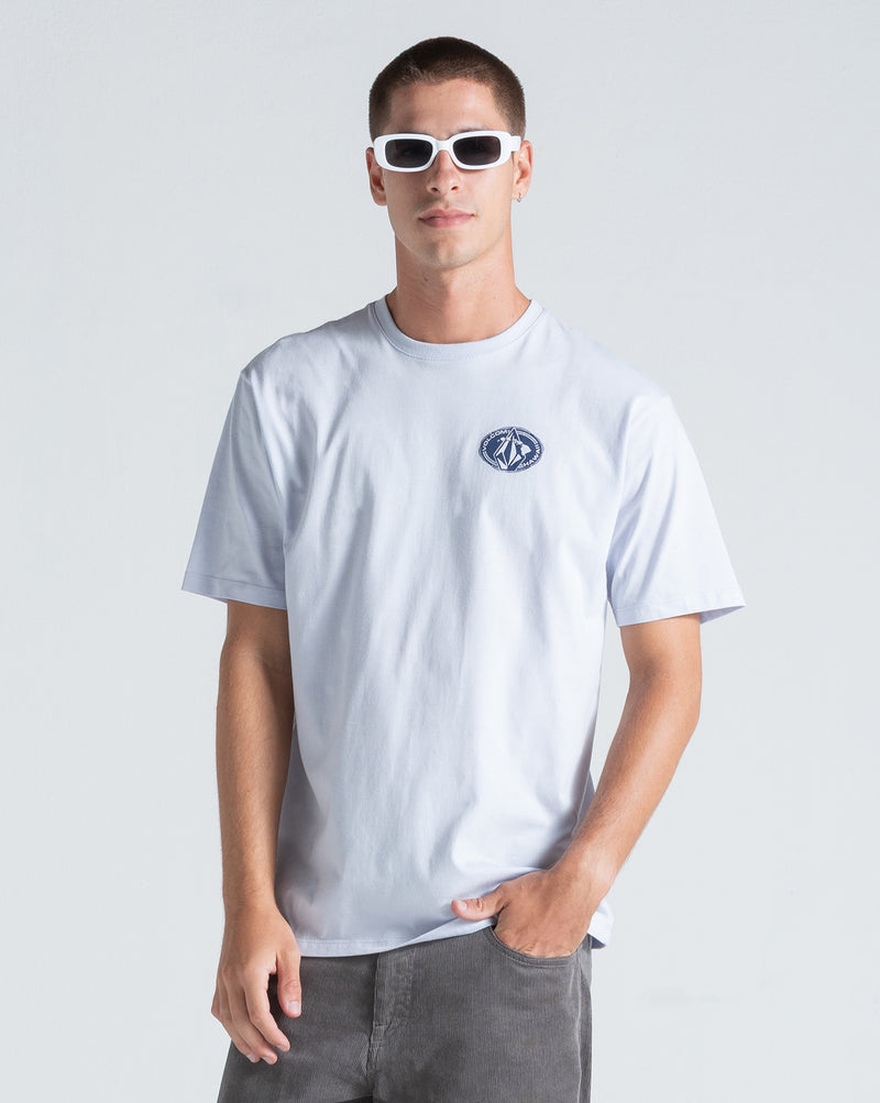 Camiseta Regular Volcom Loopy Azul Claro