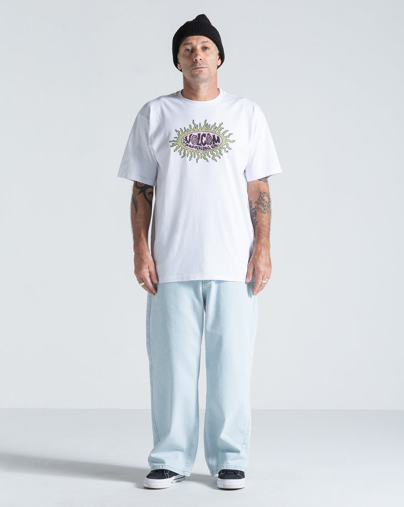 Camiseta Regular Volcom Live Wire Branca