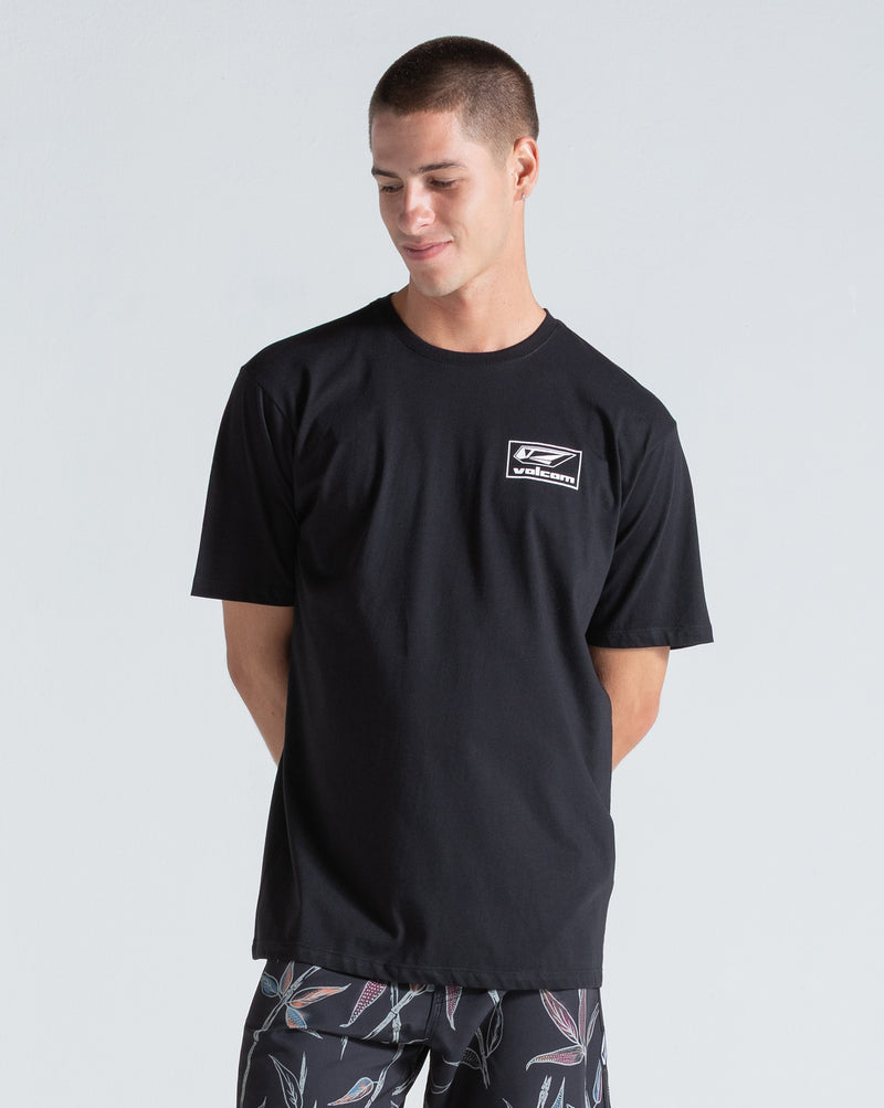 Camiseta Regular Volcom Mod Stone Preta