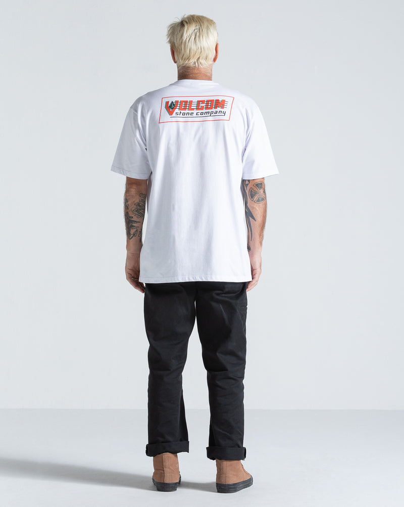 Camiseta Regular Volcom Tune Up Branca