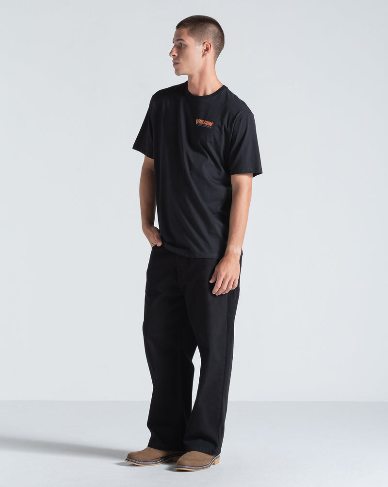 Camiseta Regular Volcom Tune Up Preta