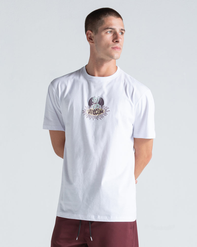 Camiseta Regular Volcom Sunshiner Branca