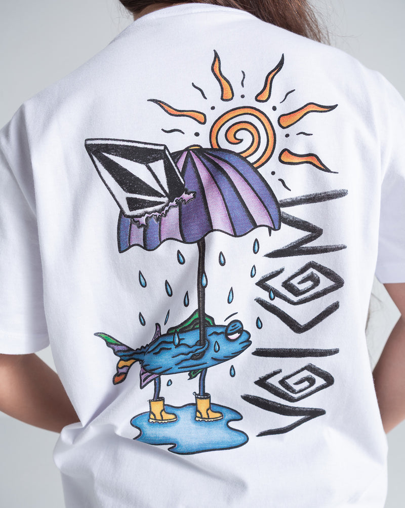 Camiseta Regular Volcom Sunfish Branca