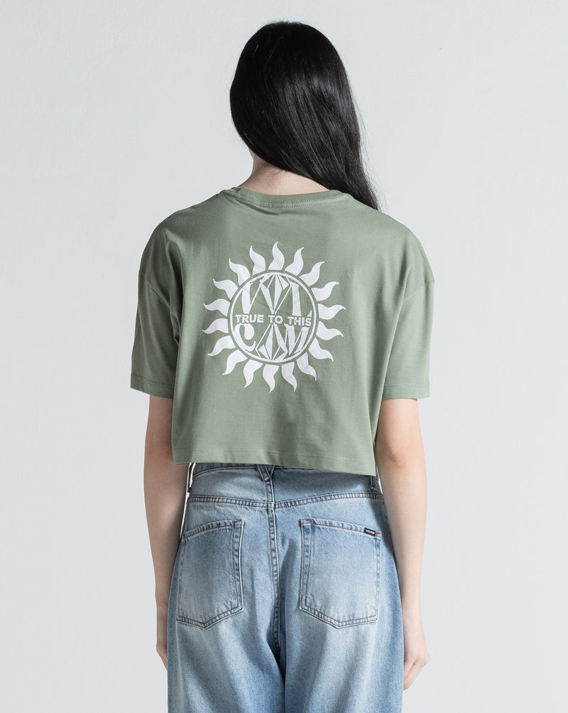 Camiseta Regular Volcom Inside Verde