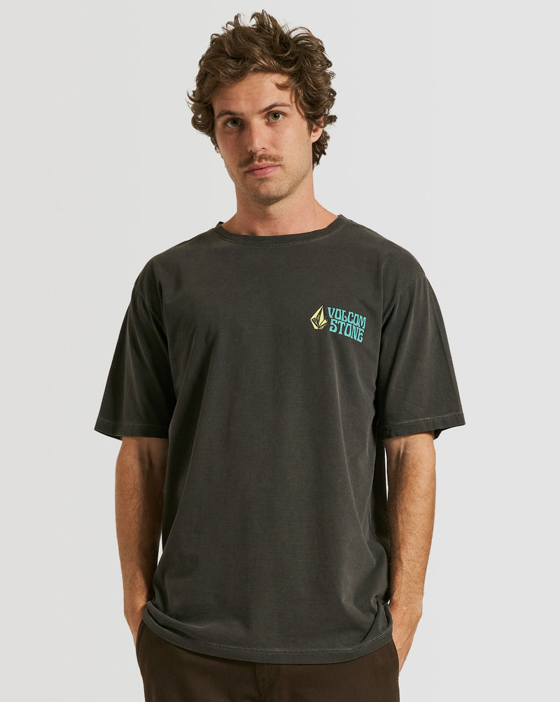 Camiseta Volcom Regular Mysterytubes Preta