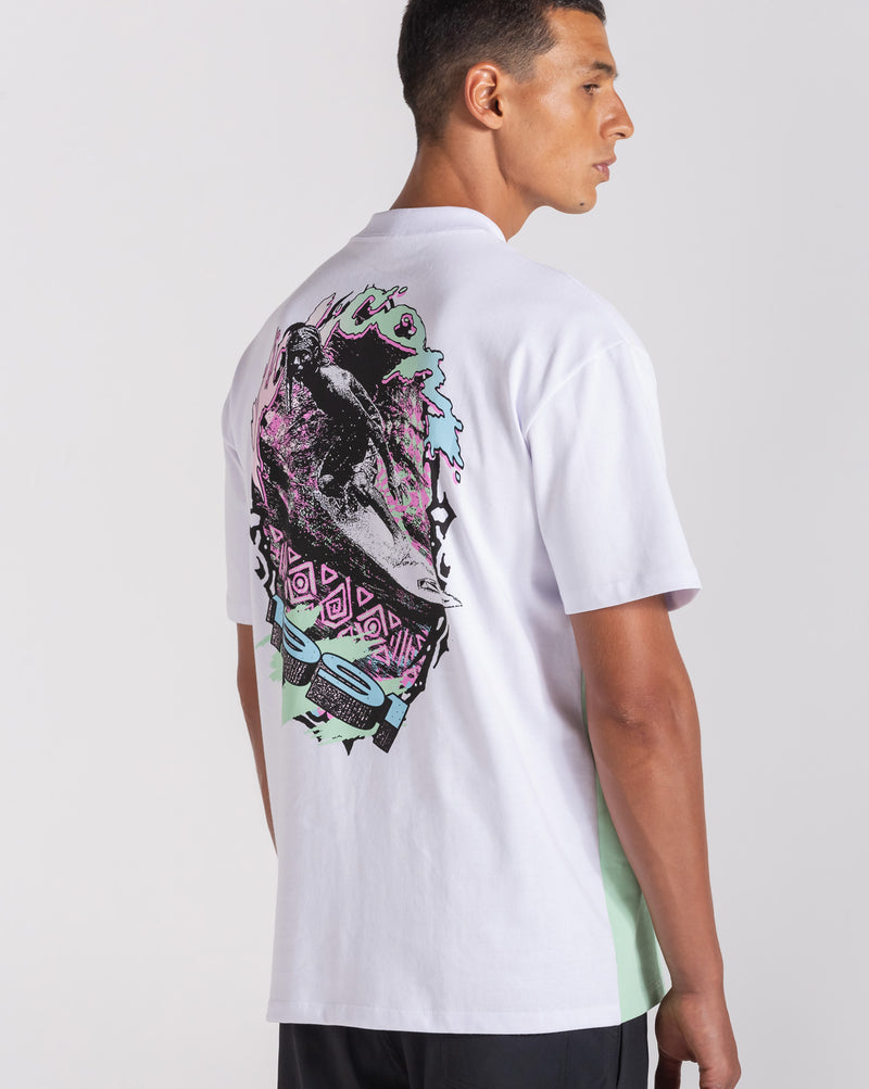 Camiseta Comfort Fit Volcom Heavy Tubes Branca