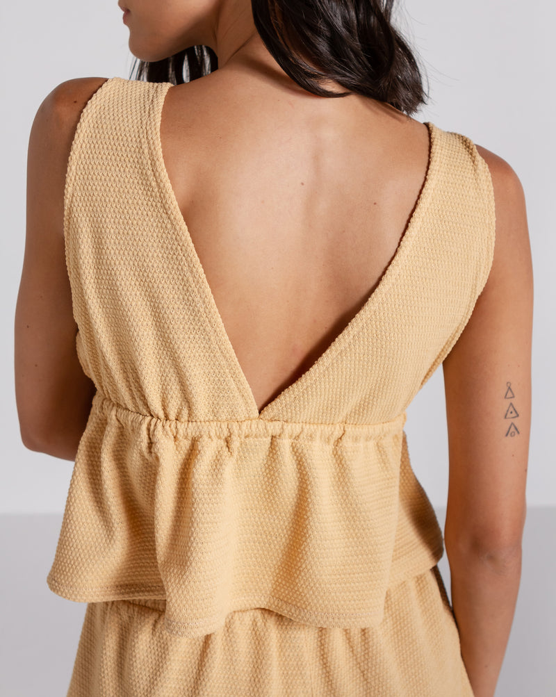 Camiseta Especial Volcom Go Barefoot Caramelo