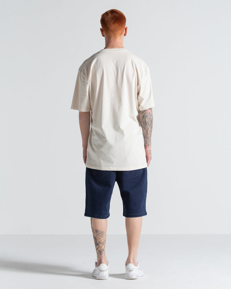 Camiseta Especial Comfort Fit Volcom Buckle Up Off White
