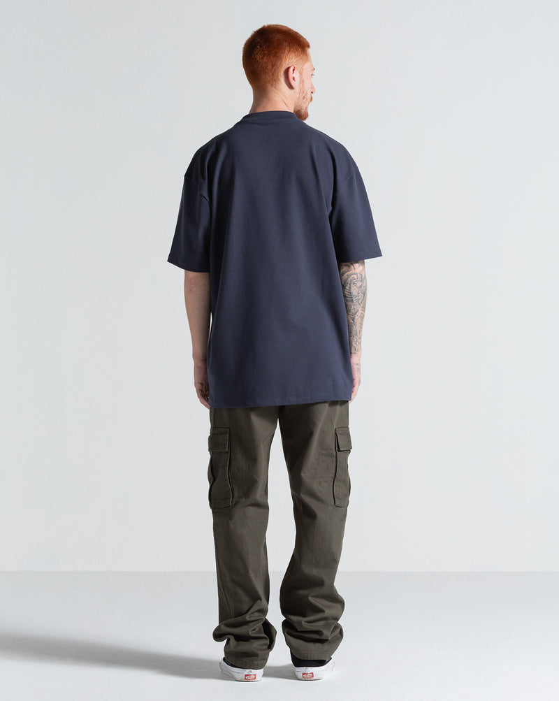Camiseta Especial Volcom Mannon Azul Marinho