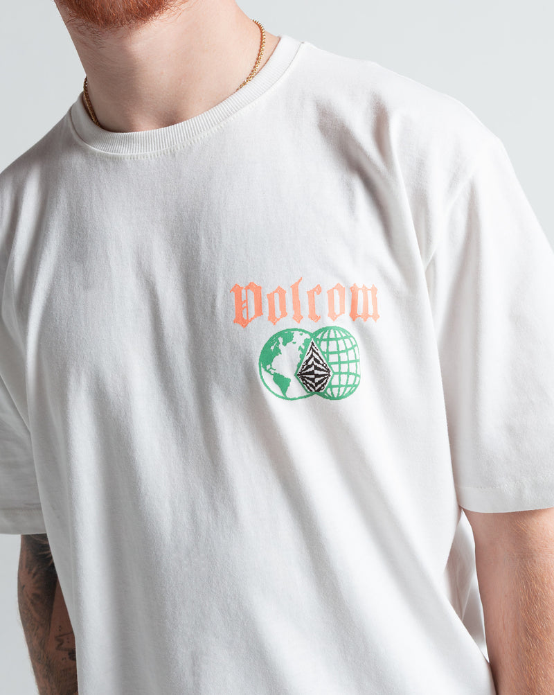 Camiseta Especial Volcom Tripcycle Off White