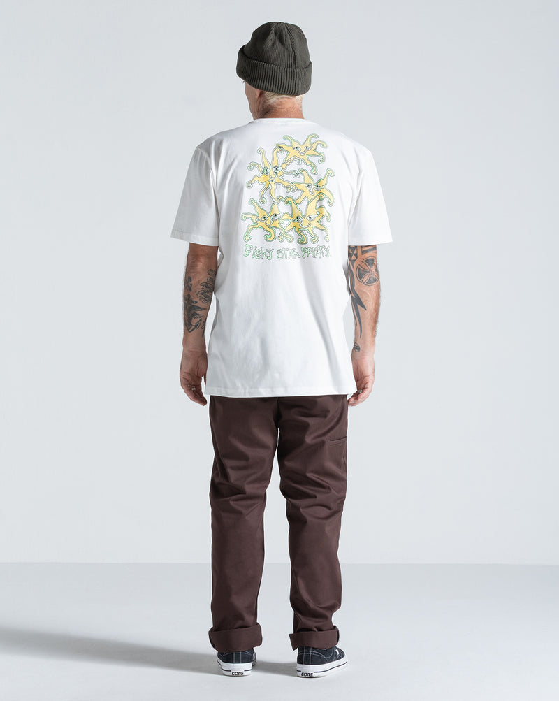Camiseta Especial Volcom Fish Star Off White