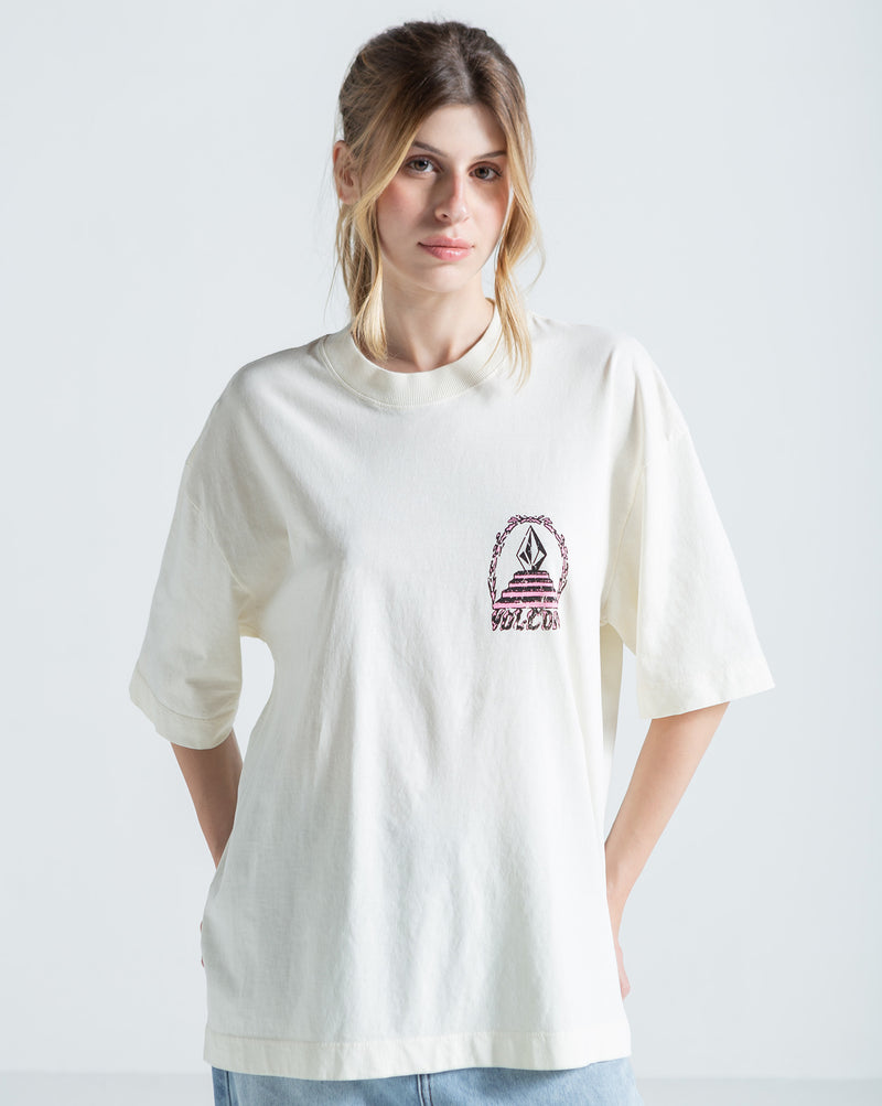 Camiseta Especial Volcom Throne Off White