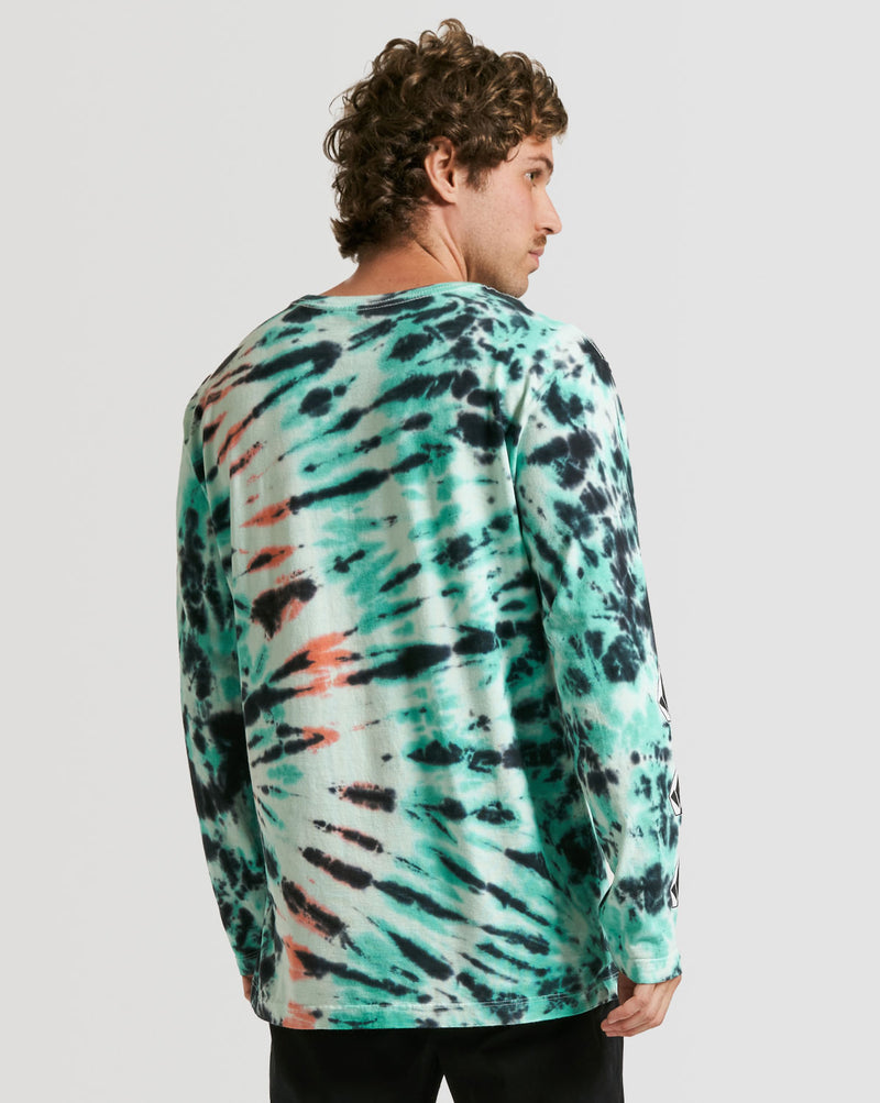 Camiseta Volcom Manga Longa Regular Iconic Dye