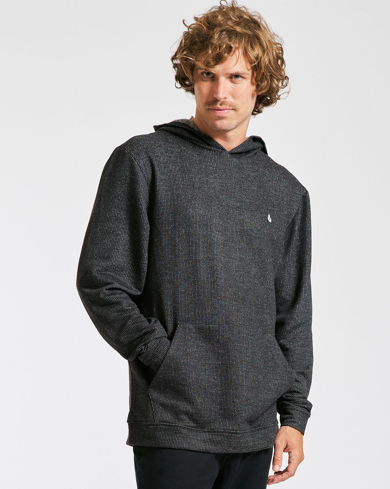 Camiseta Volcom Manga Longa Regular Single Stone Preta