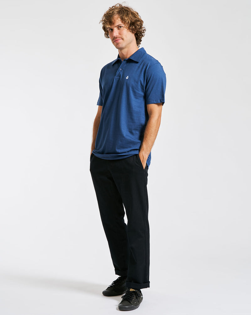 Polo Volcom Solid Stone Azul