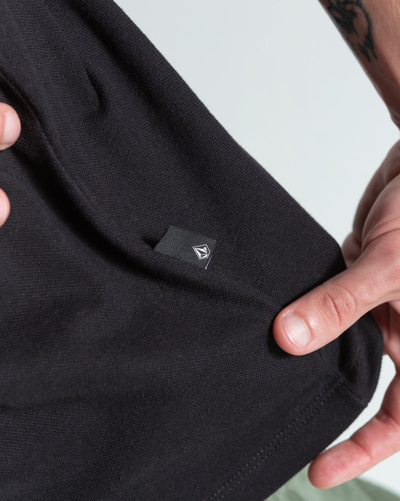 Camiseta Polo Volcom Classic Stone Preta