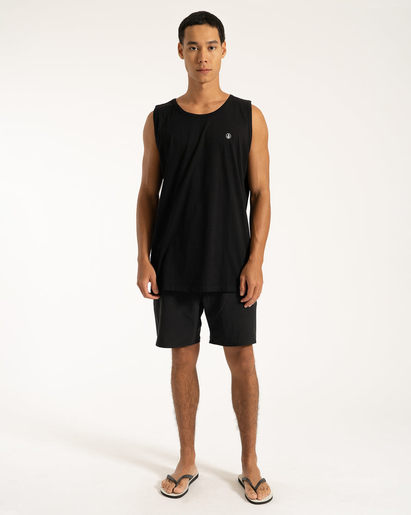 Regata Plus Size Volcom Regular Solid Stone Preta