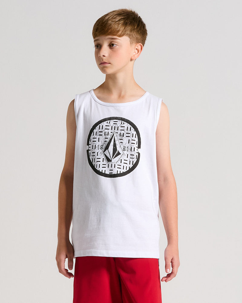 Regata Volcom Circle Texture Juvenil Branca