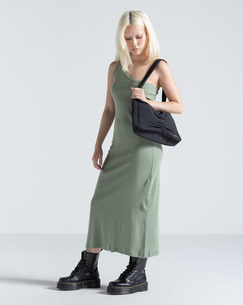 Vestido Volcom One Shoulder Verde