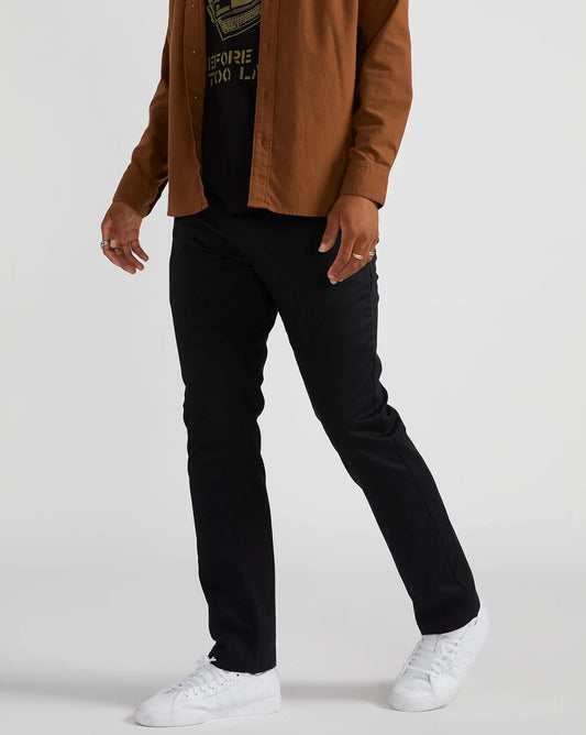 Calça Volcom Sarja Especial Frickin Slim Chino Preta