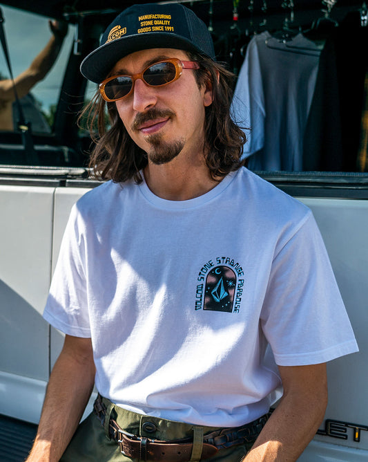 Camiseta Volcom Slim Isle Stone Branca