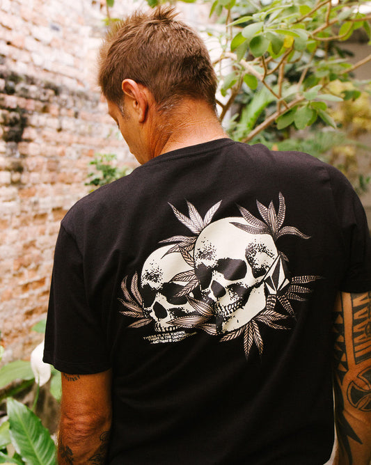 Camiseta Volcom Long Fit Skate Vitals II Preta