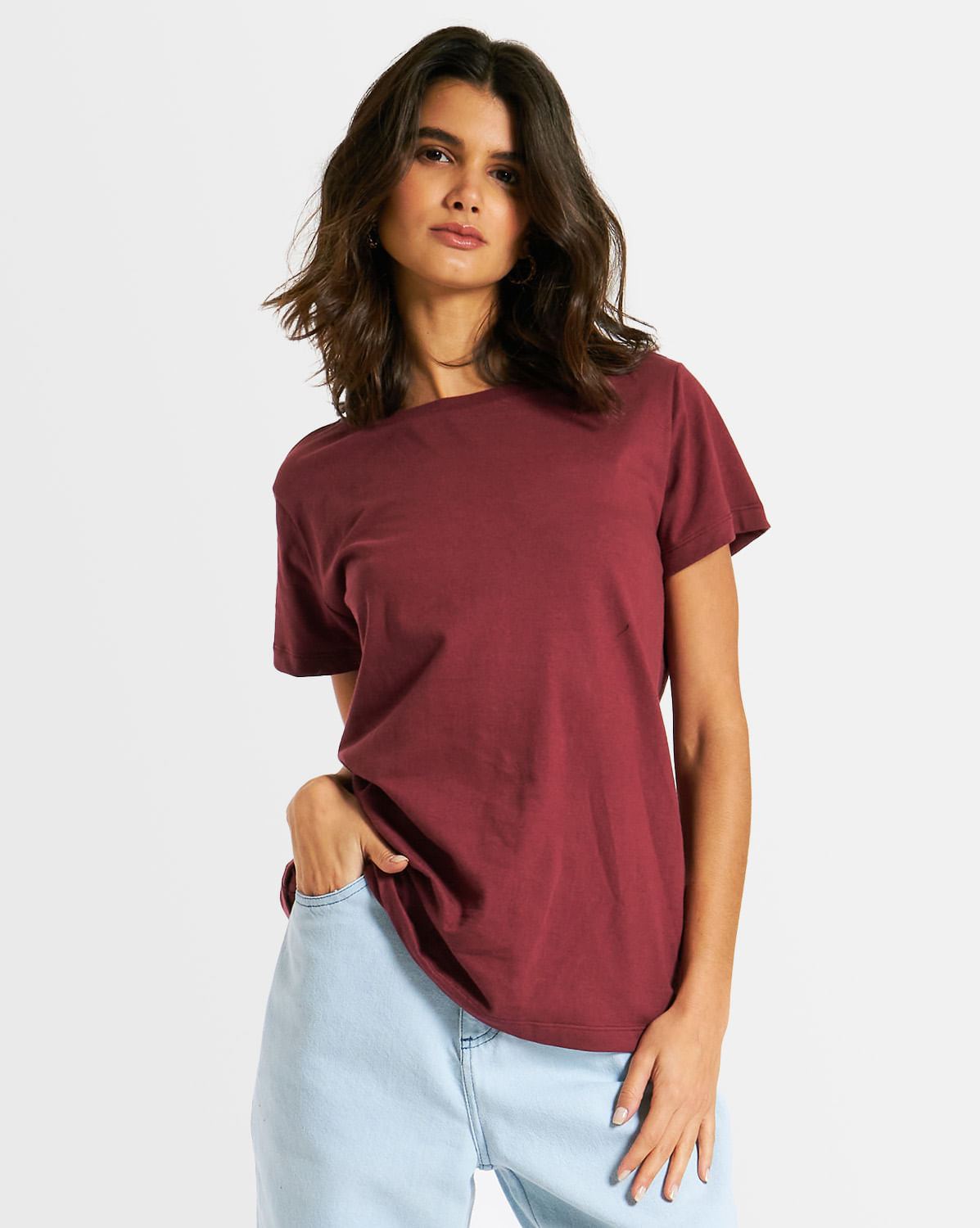 Camiseta Volcom One Of Each Vinho