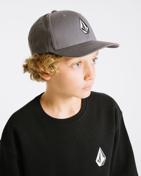 Boné Volcom Center Stone Juvenil Gray