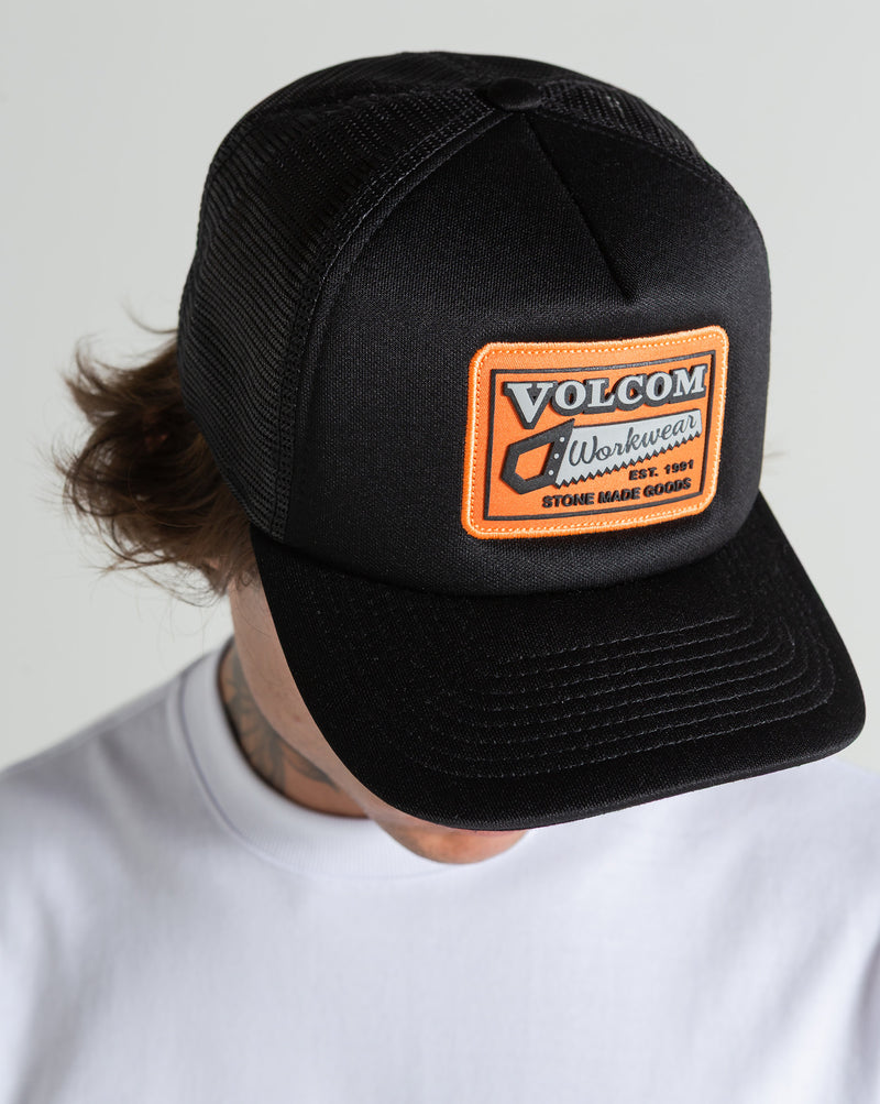 Boné Volcom Workwear Trucker Preto