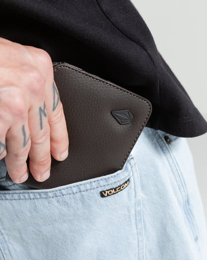 Carteira Volcom Metal Stone Marrom